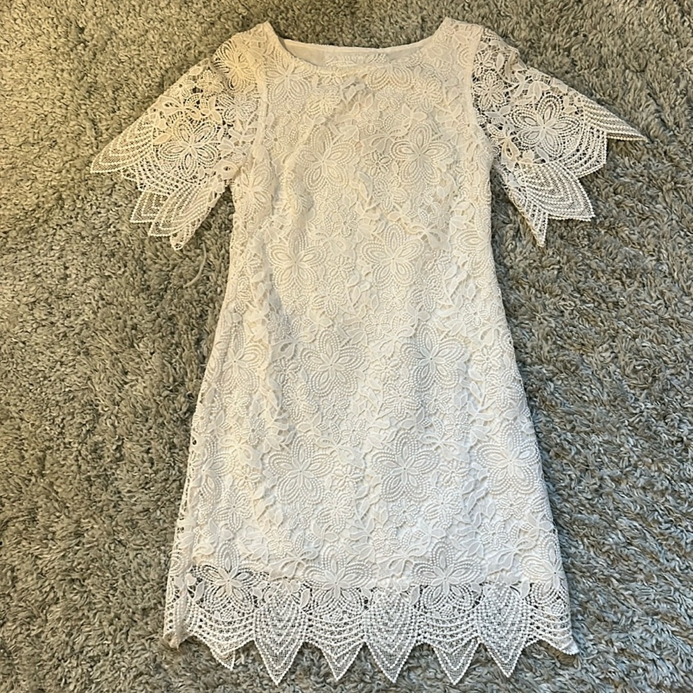 NEW Anthropologie Short Lace Wedding Dress